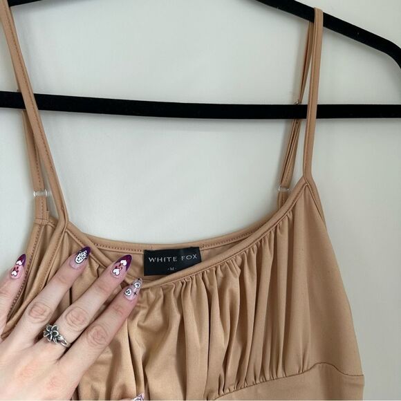 White Fox Boutique Tan mini dress - Picture 9 of 10
